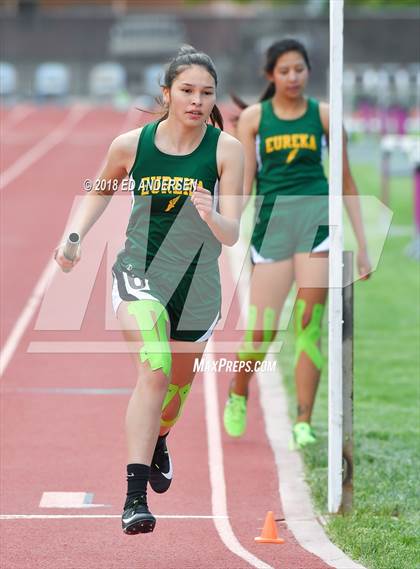 Thumbnail 1 in NIAA Northern League Track & Field Championships 1A, 2A, 3A (Girls 3200m Relay) photogallery.