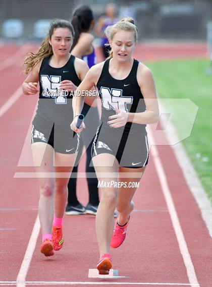 Thumbnail 2 in NIAA Northern League Track & Field Championships 1A, 2A, 3A (Girls 3200m Relay) photogallery.