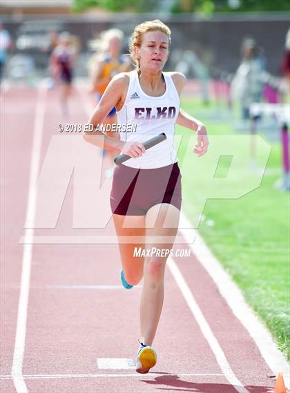 Thumbnail 3 in NIAA Northern League Track & Field Championships 1A, 2A, 3A (Girls 3200m Relay) photogallery.