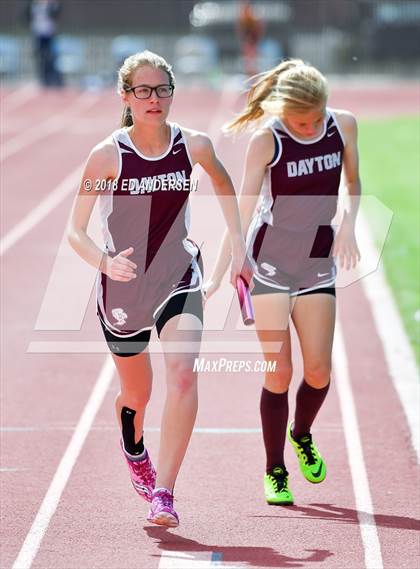 Thumbnail 2 in NIAA Northern League Track & Field Championships 1A, 2A, 3A (Girls 3200m Relay) photogallery.