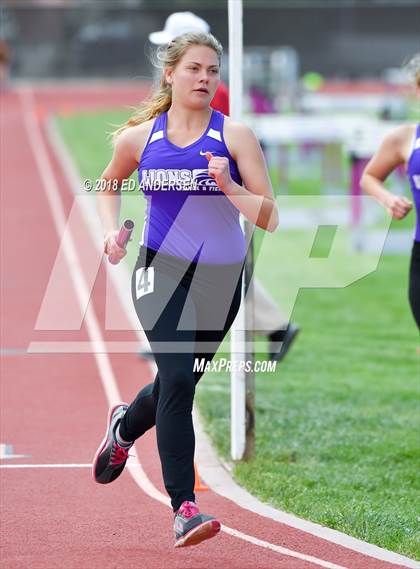 Thumbnail 3 in NIAA Northern League Track & Field Championships 1A, 2A, 3A (Girls 3200m Relay) photogallery.