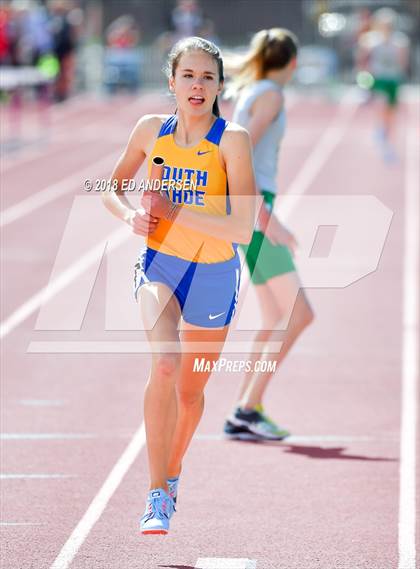 Thumbnail 2 in NIAA Northern League Track & Field Championships 1A, 2A, 3A (Girls 3200m Relay) photogallery.