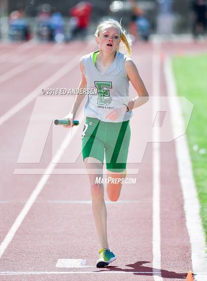 Thumbnail 2 in NIAA Northern League Track & Field Championships 1A, 2A, 3A (Girls 3200m Relay) photogallery.