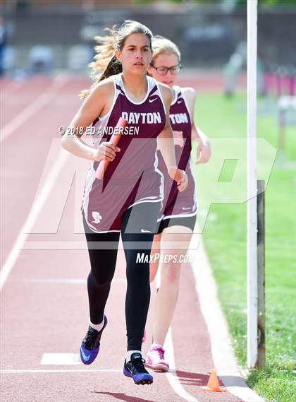 Thumbnail 2 in NIAA Northern League Track & Field Championships 1A, 2A, 3A (Girls 3200m Relay) photogallery.