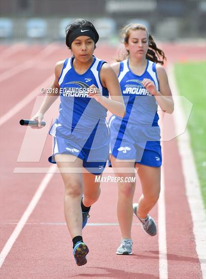 Thumbnail 3 in NIAA Northern League Track & Field Championships 1A, 2A, 3A (Girls 3200m Relay) photogallery.