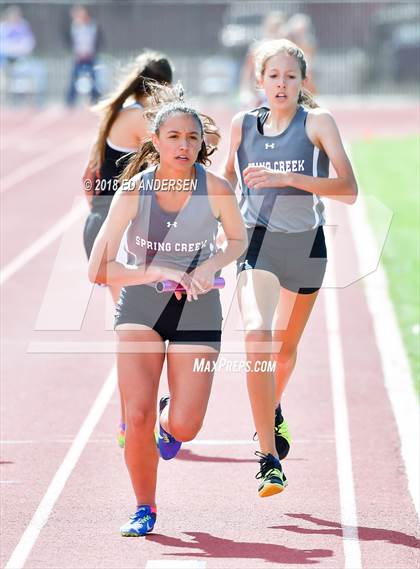 Thumbnail 2 in NIAA Northern League Track & Field Championships 1A, 2A, 3A (Girls 3200m Relay) photogallery.