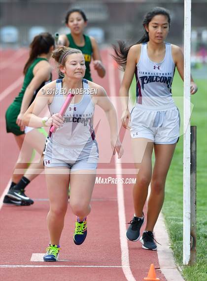 Thumbnail 2 in NIAA Northern League Track & Field Championships 1A, 2A, 3A (Girls 3200m Relay) photogallery.