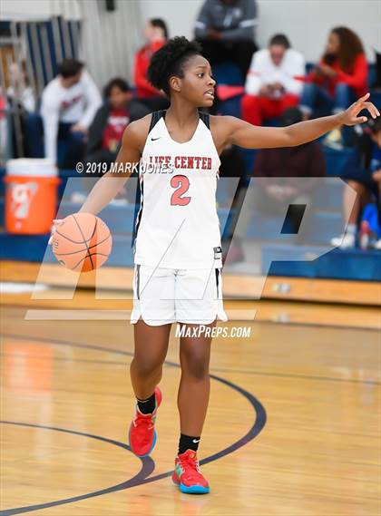 Thumbnail 2 in Hamilton Heights Christian Academy vs. Life Center Academy (Nike Tournament of Champions)  photogallery.