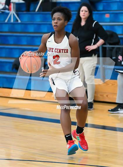 Thumbnail 1 in Hamilton Heights Christian Academy vs. Life Center Academy (Nike Tournament of Champions)  photogallery.