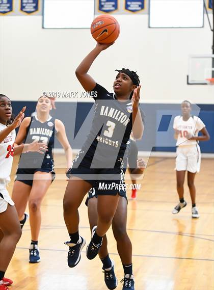 Thumbnail 3 in Hamilton Heights Christian Academy vs. Life Center Academy (Nike Tournament of Champions)  photogallery.