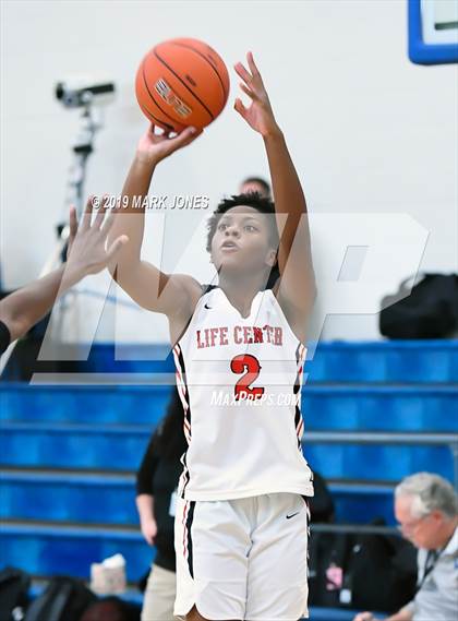 Thumbnail 3 in Hamilton Heights Christian Academy vs. Life Center Academy (Nike Tournament of Champions)  photogallery.