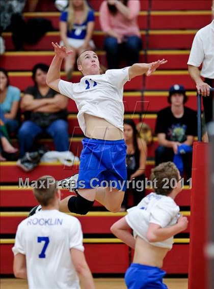 Thumbnail 3 in Rocklin vs. Jesuit (CIF SJS D1 Final) photogallery.