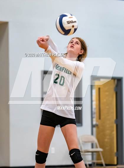 Thumbnail 3 in Greenfield vs John Paul II Catholic (CPIC Conference Tournament Finals) photogallery.