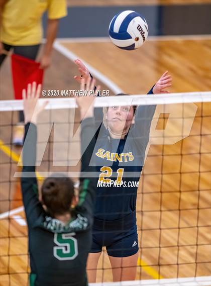 Thumbnail 2 in Greenfield vs John Paul II Catholic (CPIC Conference Tournament Finals) photogallery.