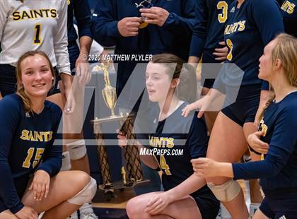 Thumbnail 1 in Greenfield vs John Paul II Catholic (CPIC Conference Tournament Finals) photogallery.