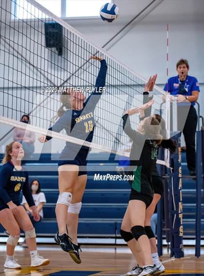Thumbnail 3 in Greenfield vs John Paul II Catholic (CPIC Conference Tournament Finals) photogallery.