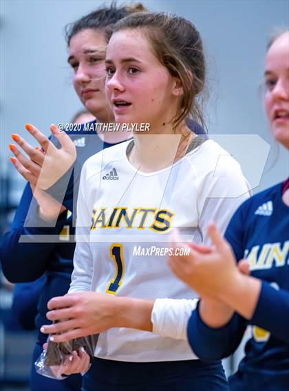 Thumbnail 2 in Greenfield vs John Paul II Catholic (CPIC Conference Tournament Finals) photogallery.