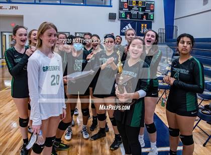Thumbnail 3 in Greenfield vs John Paul II Catholic (CPIC Conference Tournament Finals) photogallery.