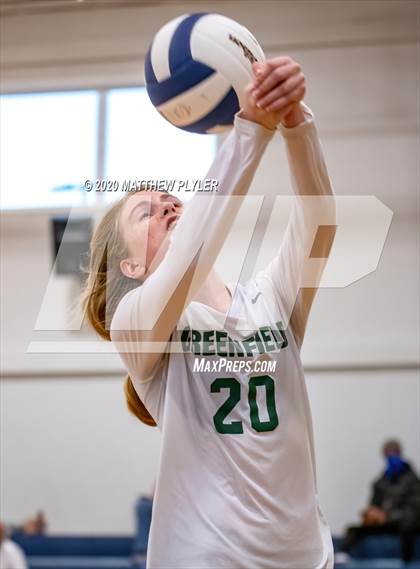 Thumbnail 2 in Greenfield vs John Paul II Catholic (CPIC Conference Tournament Finals) photogallery.