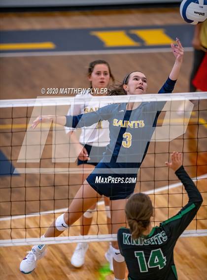 Thumbnail 3 in Greenfield vs John Paul II Catholic (CPIC Conference Tournament Finals) photogallery.