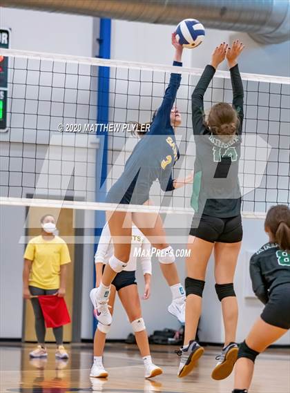 Thumbnail 3 in Greenfield vs John Paul II Catholic (CPIC Conference Tournament Finals) photogallery.