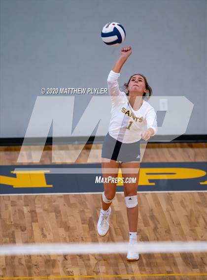Thumbnail 3 in Greenfield vs John Paul II Catholic (CPIC Conference Tournament Finals) photogallery.