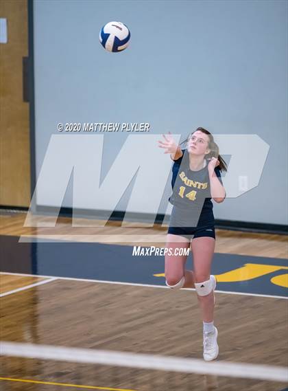 Thumbnail 1 in Greenfield vs John Paul II Catholic (CPIC Conference Tournament Finals) photogallery.