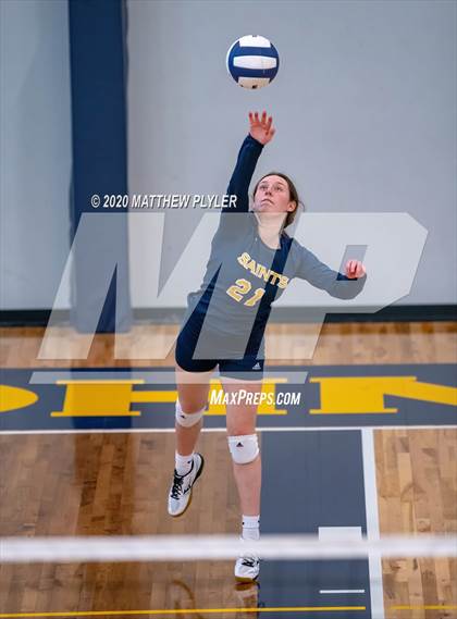 Thumbnail 1 in Greenfield vs John Paul II Catholic (CPIC Conference Tournament Finals) photogallery.