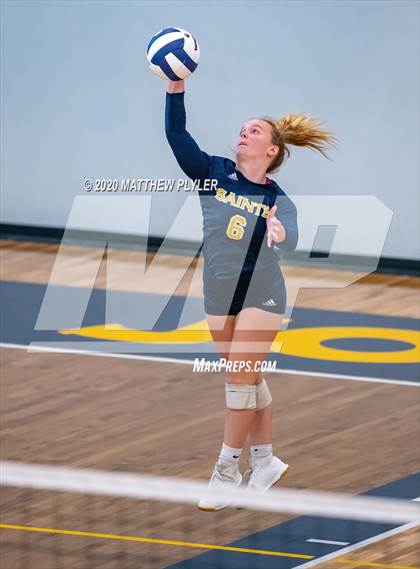 Thumbnail 3 in Greenfield vs John Paul II Catholic (CPIC Conference Tournament Finals) photogallery.