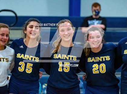Thumbnail 2 in Greenfield vs John Paul II Catholic (CPIC Conference Tournament Finals) photogallery.