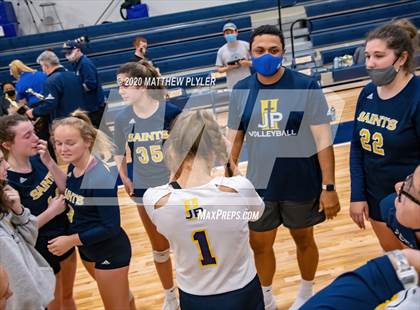 Thumbnail 2 in Greenfield vs John Paul II Catholic (CPIC Conference Tournament Finals) photogallery.