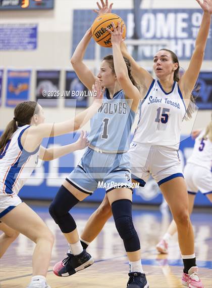 Thumbnail 3 in Cissna Park vs. St. Teresa (IHSA 1A Super-Sectional) photogallery.