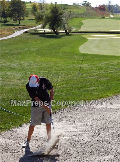 Thumbnail 1 in Iowa State Boys Golf Tournament @ Harvester photogallery.