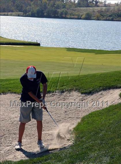 Thumbnail 1 in Iowa State Boys Golf Tournament @ Harvester photogallery.