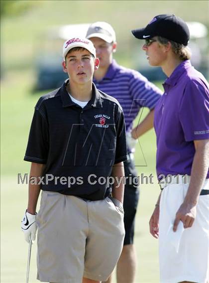Thumbnail 2 in Iowa State Boys Golf Tournament @ Harvester photogallery.