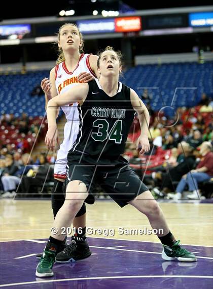 Thumbnail 1 in St. Francis vs. Castro Valley (CIF NorCal Regional D1 Final) photogallery.