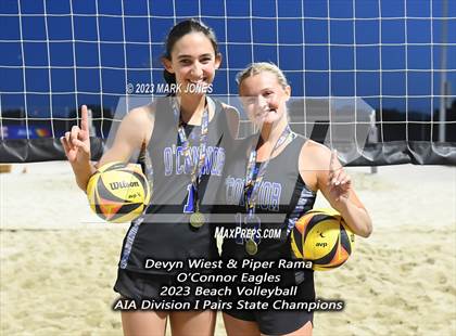Thumbnail 2 in O'Connor vs. O'Connor (AIA Division I Pairs Final) photogallery.