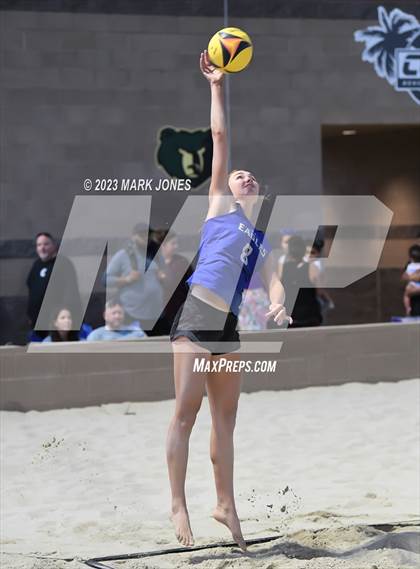 Thumbnail 1 in O'Connor vs. O'Connor (AIA Division I Pairs Final) photogallery.