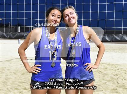 Thumbnail 1 in O'Connor vs. O'Connor (AIA Division I Pairs Final) photogallery.