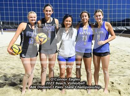 Thumbnail 2 in O'Connor vs. O'Connor (AIA Division I Pairs Final) photogallery.
