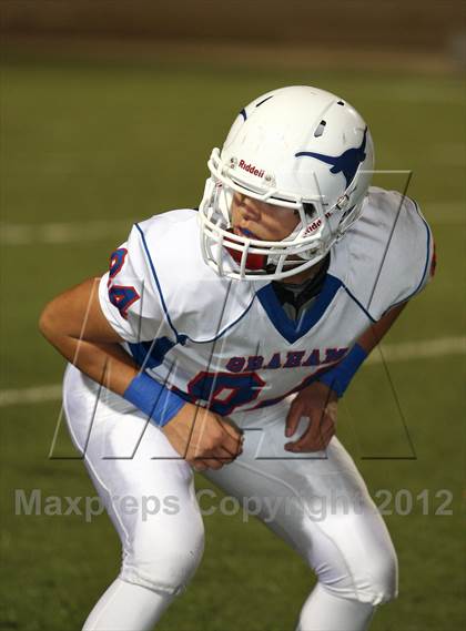 Thumbnail 3 in Gilmer vs. Graham (UIL 3A D2 Semifinal Playoff) photogallery.