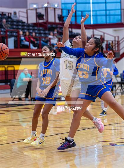 Thumbnail 3 in Mesa Vista vs. Cuba (Lady Braves Invite at Santa Fe Indian School) photogallery.