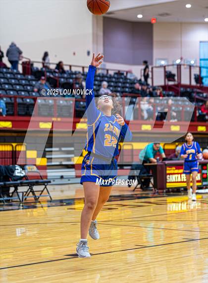 Thumbnail 3 in Mesa Vista vs. Cuba (Lady Braves Invite at Santa Fe Indian School) photogallery.