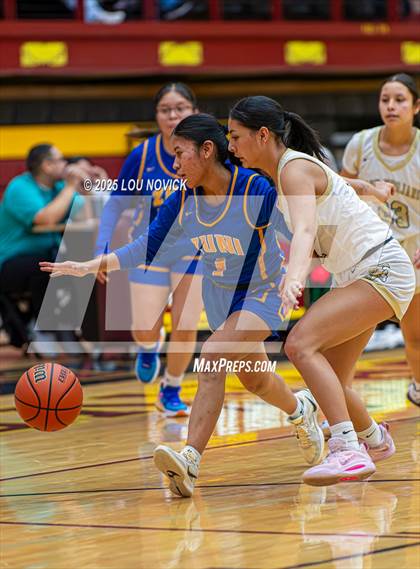 Thumbnail 3 in Mesa Vista vs. Cuba (Lady Braves Invite at Santa Fe Indian School) photogallery.