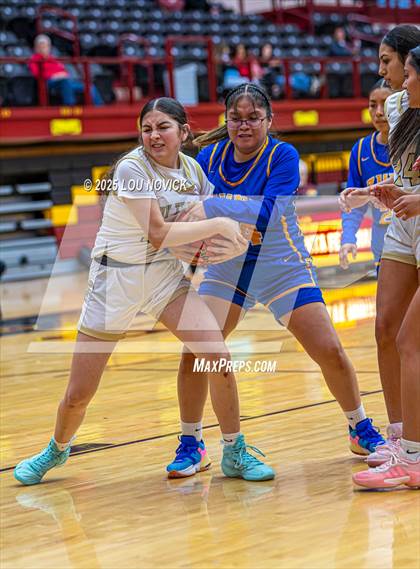 Thumbnail 1 in Mesa Vista vs. Cuba (Lady Braves Invite at Santa Fe Indian School) photogallery.