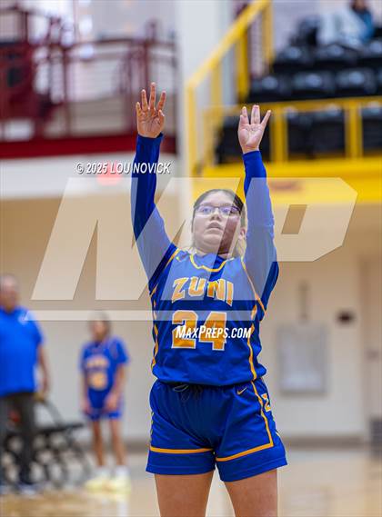 Thumbnail 2 in Mesa Vista vs. Cuba (Lady Braves Invite at Santa Fe Indian School) photogallery.