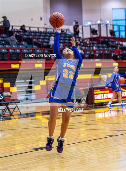 Thumbnail 3 in Mesa Vista vs. Cuba (Lady Braves Invite at Santa Fe Indian School) photogallery.
