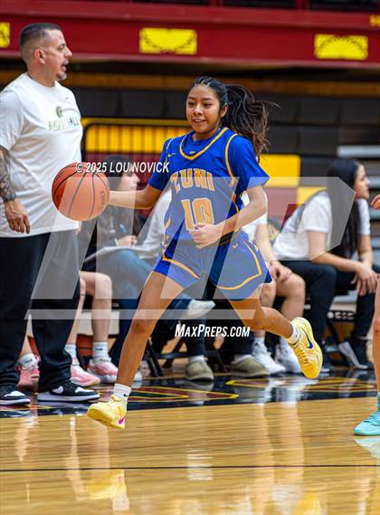 Thumbnail 3 in Mesa Vista vs. Cuba (Lady Braves Invite at Santa Fe Indian School) photogallery.