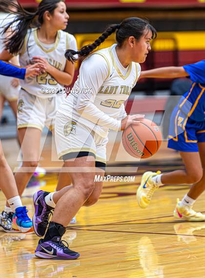 Thumbnail 3 in Mesa Vista vs. Cuba (Lady Braves Invite at Santa Fe Indian School) photogallery.
