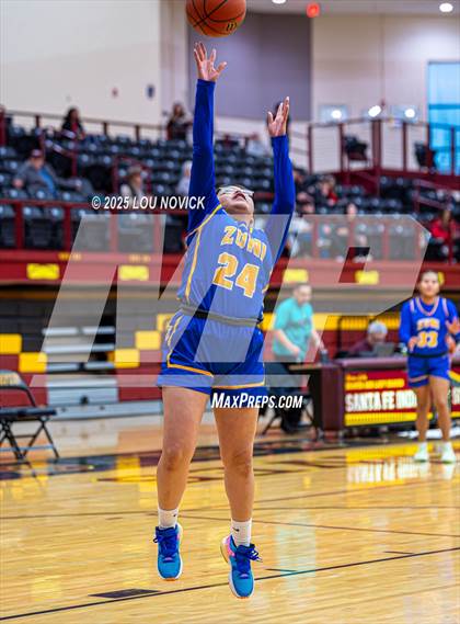 Thumbnail 3 in Mesa Vista vs. Cuba (Lady Braves Invite at Santa Fe Indian School) photogallery.
